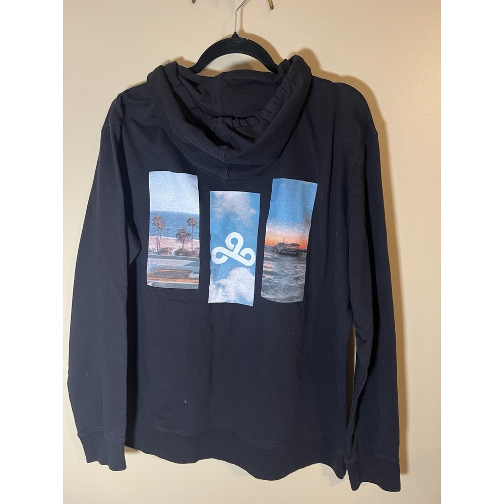Cloud9 Black Graphic Hoodie Sz XL
